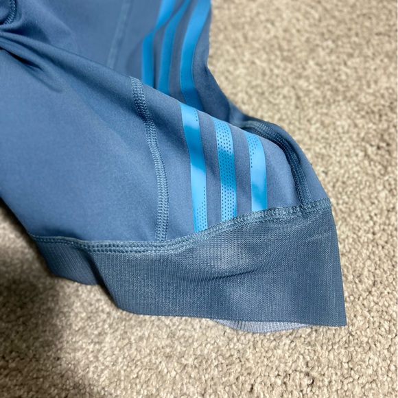 NWT $100 ADIDAS Women S Cycling Bike Padded Short Spinning Tights Primeblue BLUE - Picture 7 of 9